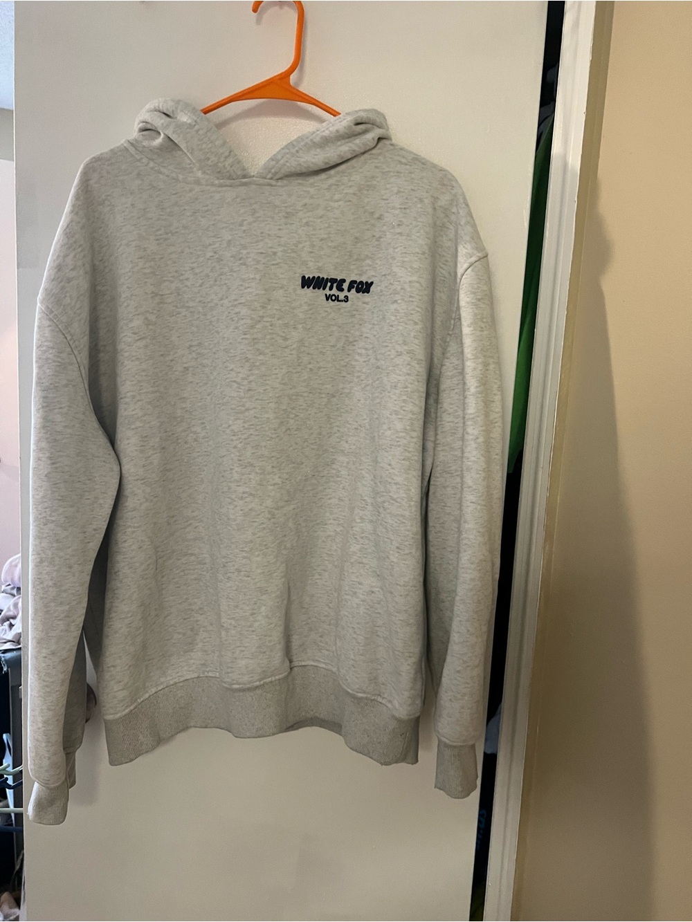White Fox Boutique Light Gray Pullover Hoodie
